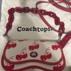Coachtopia cherry crossbody